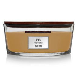 Fotoja e Qiri aromatik WoodWick Gilded Sands 453.6 g