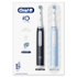 Fotoja e Brushë dhëmbësh elektrike Series iO 3 Duo në ngjyrat Black dhe Ice Blue, paketë me 2 copë, Picture 3