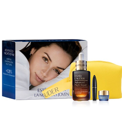 Fotoja e Set për fytyrë Estée Lauder Advanced Night Repair, serum nate 50 ml + krem nate për fytyrë 15 ml + maskarë për qerpikë 3 ml + çantë kozmetike