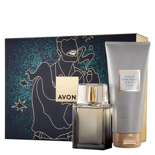 Fotoja e Set për meshkuj Eau de Toilette 75 ml + Xhel për trup dhe flokë 200 ml Avon TTA for Him