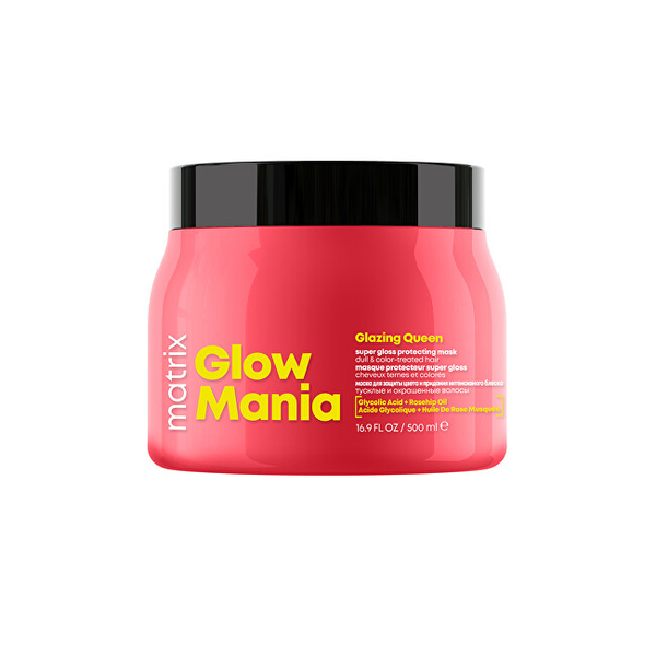 Fotoja e Maskë për flokë të lyer Glow Mania Glazing Queen (Maskë Mbrojtëse Super Gloss), 500 ml