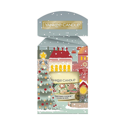Fotoja e Qiri klasik i vogël aromatik Yankee Candle me biskota Krishtlindjesh në kuti dhurate, 104 g