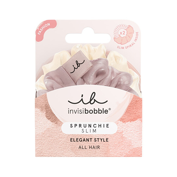 Fotoja e Llastik për flokë Invisibobble Rubber band Sprunchie Slim Hairiffic, 2 copë