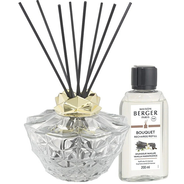 Fotoja e Set aromatik Maison Berger Paris Kali transparent + Vanilla Magnificence refill 200 ml