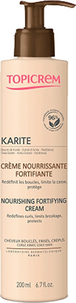 Fotoja e Krem ushqyes pa shpëlarje për flokë kaçurrela Topicrem, 200 ml