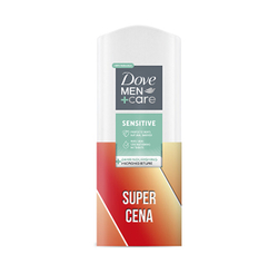 Fotoja e Dove Men+Care Sensitive 3-in-1 Xhel Dushi – Trup, Fytyrë dhe Flokë, 2×400 ml