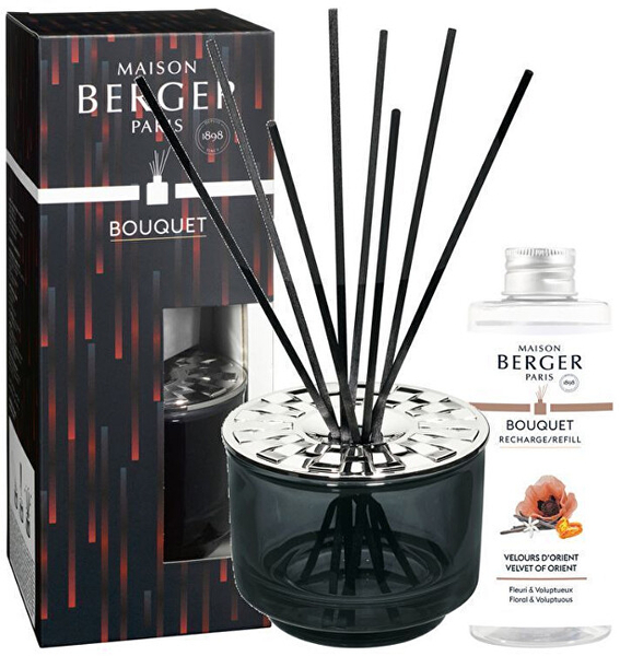 Fotoja e Set shkopinjë aromatik Maison Berger Paris Variation black + Velvet of Orient, rimbushës, 200 ml