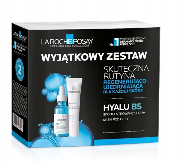 Fotoja e Set Serum për fytyrë anti-rrudhë 30 ml + Krem për sy hidratues 15 ml La Roche Posay Seti Hyalu B5