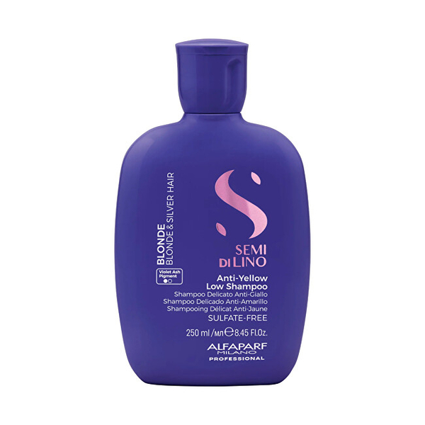 Fotoja e Shampo për flokë Alfaparf Milano Semi Di Lino Blonde Anti-Yellow Low, 250 ml