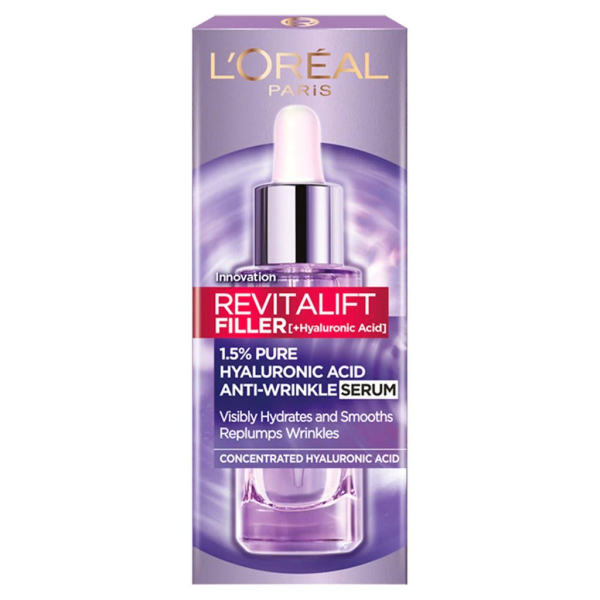 Fotoja e L'Oréal Paris Revitalift Filler Hyaluronic Acid Anti-Wrinkle Serum 30ml