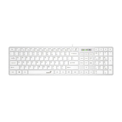 Fotoja e Tastierë Genius Slimstar 126, e bardhë