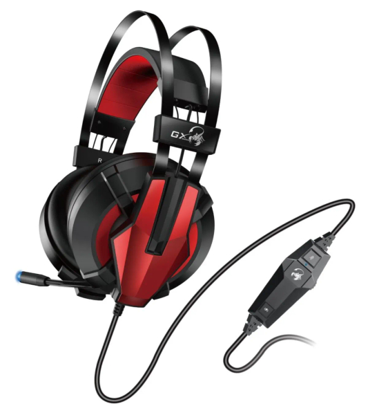 Fotoja e Kufje Genius GX Gaming HS-G710V , të kuqe/zeza