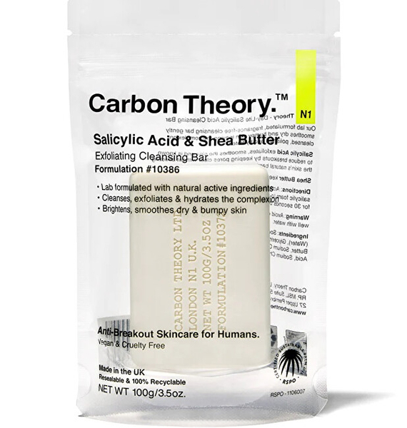 Fotoja e Sapun eksfoliues Carbon Theory Salicylic Acid & Shea Butter, 100 g