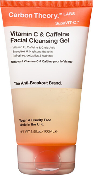 Fotoja e Xhel pastrues për fytyrë Carbon Theory Vitamin C & Caffeine, 100 ml