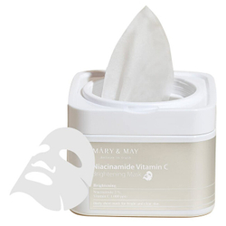 Fotoja e Maskë për fytyrë MARY & MAY Niacinamide Vitamin C, 30 copë