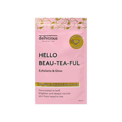 Fotoja e Skrab për trup Delhicious Hello Beau-Tea-Ful Original, 100 g
