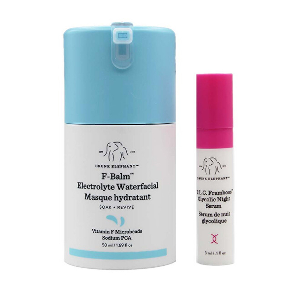Fotoja e Set kujdesi nate Drunk Elephant F-Balm + TLC Framboos Night Skin Care