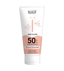 Fotoja e Krem mbrojtës ndaj diellit për fëmijë NAIF SPF50 Mineral Sunscreen, 100 ml