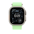 Fotoja e Apple Watch 49mm Band, Neon Green Ocean Band Extension, Natural Titanium Finish, Picture 3