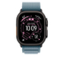 Fotoja e Apple Watch 49mm Loop, Light Blue Alpine Loop, Medium, Black Titanium Finish, Picture 3