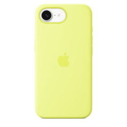 Fotoja e Apple iPhone 16e Silicone Case, Neon Yellow, Seasonal