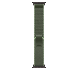 Fotoja e Apple Watch 49mm Loop, Green/Neon Trail Loop, M/L, Black Titanium Finish