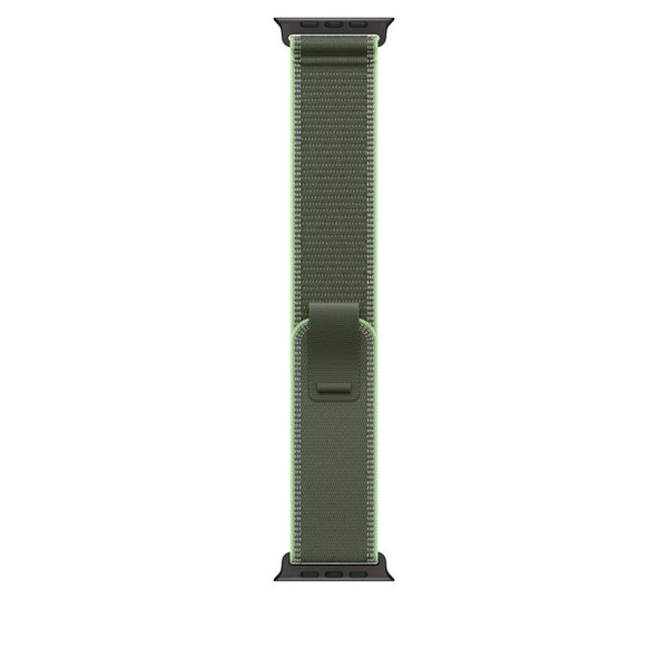 Fotoja e Apple Watch 49mm Loop, Green/Neon Trail Loop, M/L, Black Titanium Finish