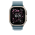 Fotoja e Apple Watch 49mm Loop, Light Blue Alpine Loop, Small, Natural Titanium Finish, Picture 3