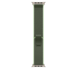 Fotoja e Apple Watch 49mm Loop, Green/Neon Trail Loop, S/M, Natural Titanium Finish