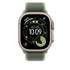 Fotoja e Apple Watch 49mm Loop, Green/Neon Trail Loop, S/M, Natural Titanium Finish, Picture 3