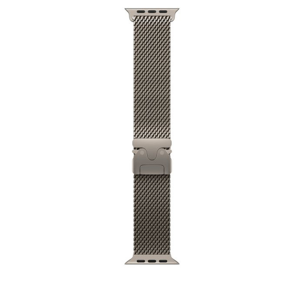 Fotoja e Apple Watch 49mm Loop, Natural Titanium Milanese Loop, Medium
