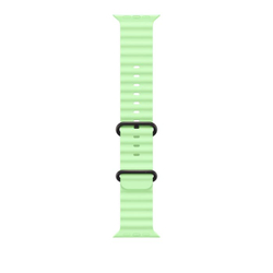 Fotoja e Apple Watch 49mm Band, Neon Green Ocean Band Extension, Black Titanium Finish