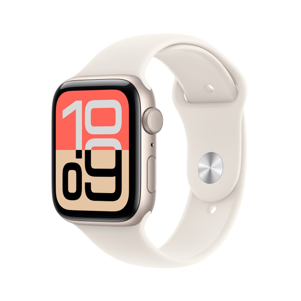 Fotoja e Apple Watch SE 3 GPS 40mm Starlight Aluminium Case with Starlight Sport Band, S/M