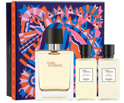 Fotoja e Set për trup Hermes Terre D' Hermes, Eau de Parfum 50 ml + Xhel dushi 40 ml + Losion pas rrojes 40 ml