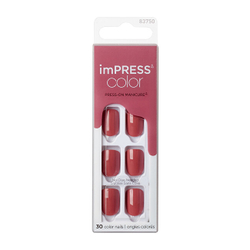 Fotoja e Thonj artificial Kiss imPRESS Color Platonic Pink, 30 copë