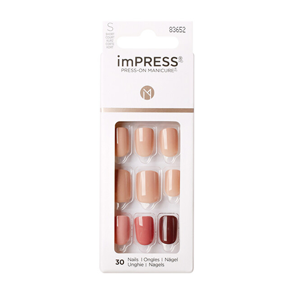 Fotoja e Thonj artificial Kiss mPRESS Nails Before Sunset, 30 copë