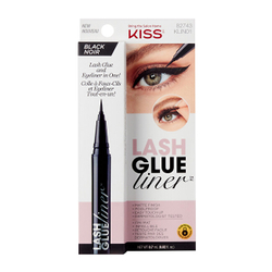 Fotoja e Ngjitës për qerpikë Kiss Lash Glue Liner Black, 0.7 ml