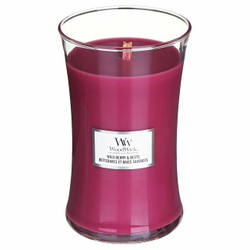 Fotoja e Qiri aromatik WoodWick Wild Berry & Beets Large, 609.5 g
