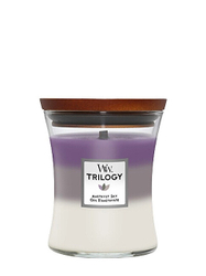 Fotoja e Qirinjë aromatikë WoodWick Trilogy Amethyst Sky Medium, 3x 275 g