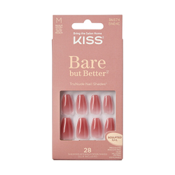 Fotoja e Thonj artificialë KISS Bare-But-Better Nails Nude Nude Nude, 28 copë