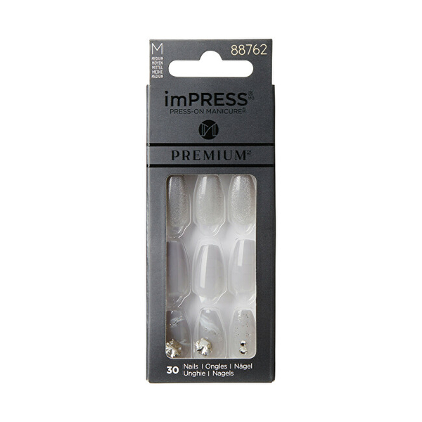 Fotoja e Thonj artificialë KISS imPRESS Premium, nr. M, 30 copë