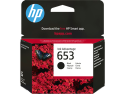 Fotoja e Ngjyrë për printer HP 653, 6 ml, e zezë