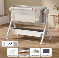 Fotoja e Shtrat elektrik për fëmijë Baby Center Melandi 705, hiri