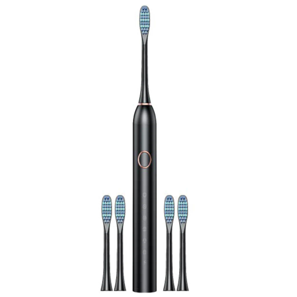 Fotoja e Brushë elektrike për dhëmbë Tiffany TF-8011, 5 pjesë, e zezë