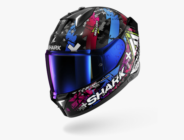 Fotoja e Helmetë Shark i3 Hellcat, e zezë/kaltër, M
