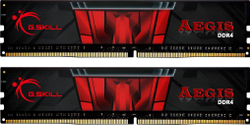 Fotoja e Memorie G.Skill Aegis, DDR4, 16 GB, 3200MHz, CL16 (F4-3200C16D-16GIS), e zezë / kuqe