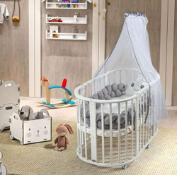 Fotoja e Shtrat për fëmijë Baby Center Melandi BEG05, i bardhë
