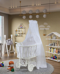 Fotoja e Shtrat për fëmijë Baby Center Melandi BRU01, i bardhë