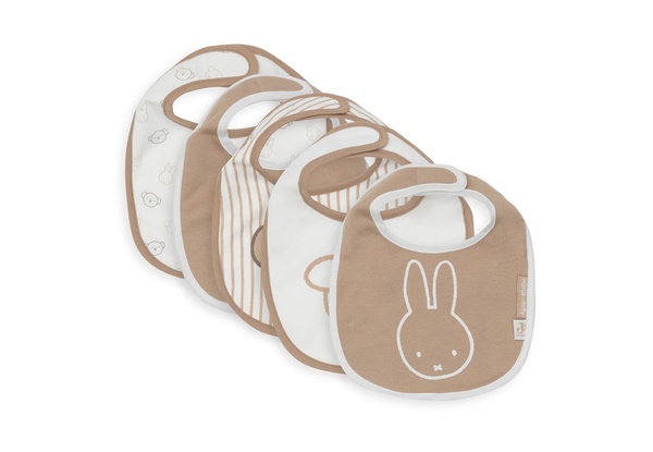 Fotoja e Përparëse kundër ujit Miffy Heads, madhësia standarde, 5 copë, të kafta/të bardha