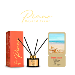 Fotoja e Aromë për dhoma Piano Reed Diffuser Stuga, ocean seaside 150ml